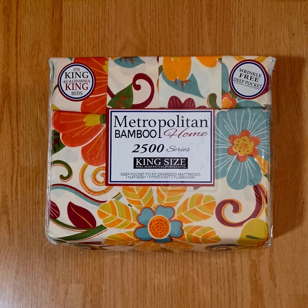 Metropolitan Bamboo 4PC King Size Sheet Set